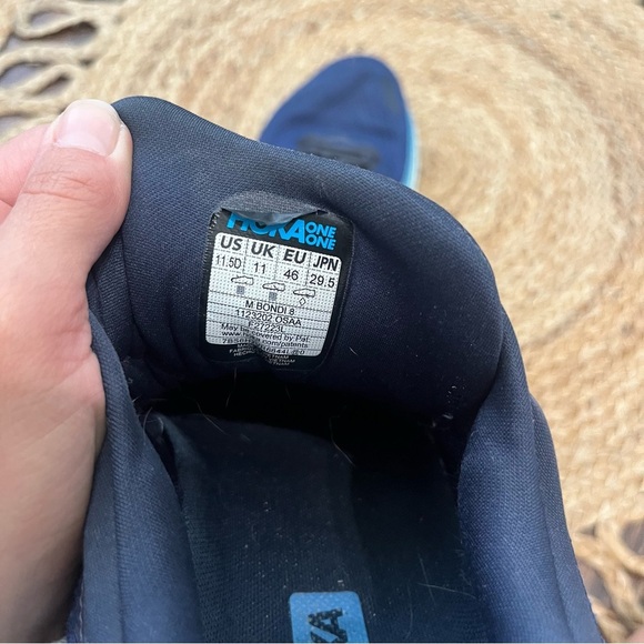 Hoka One One BONDI 8 1123202/OSAA Men's Blue Running Shoes Size 11.5 - Picture 5 of 6